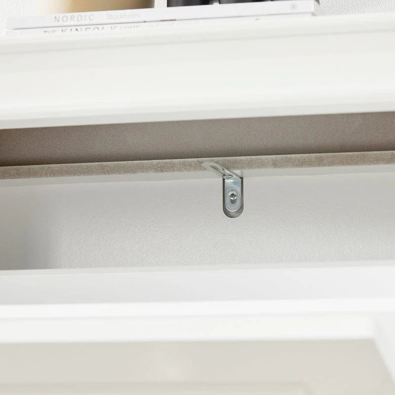 3-Drawer Flip-Door Shoe Cabinet with Top Storage Shelf White