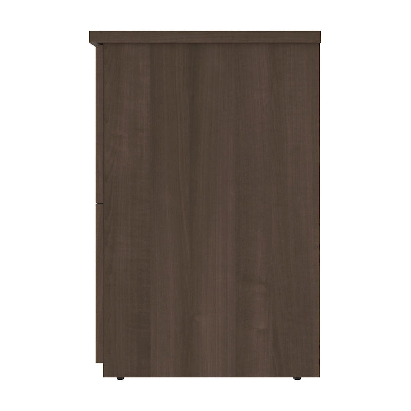 29W 2-Drawer Lateral File Cabinet with Lock Gray Wood Finish