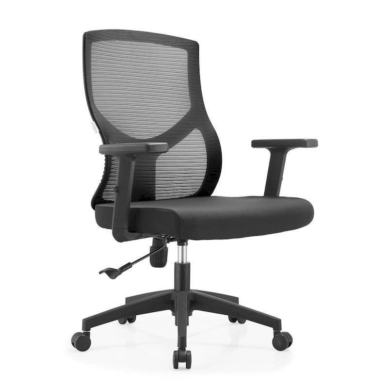 Mid-Back Ergonomic Mesh Office Chair with Adjustable Height and Swivel