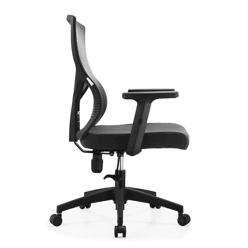 Mid-Back Ergonomic Mesh Office Chair with Adjustable Height and Swivel