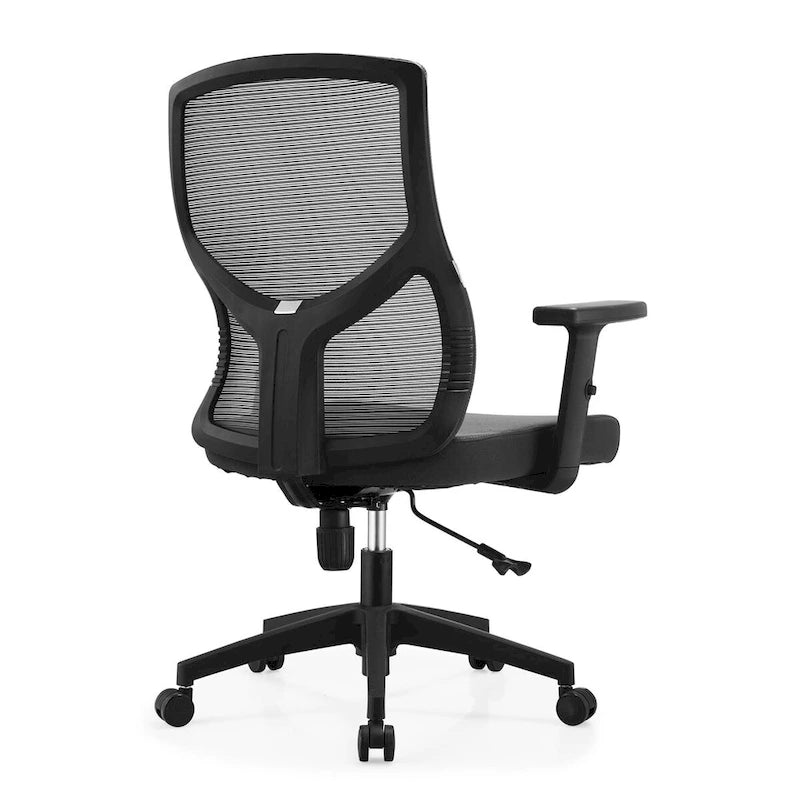 Mid-Back Ergonomic Mesh Office Chair with Adjustable Height and Swivel