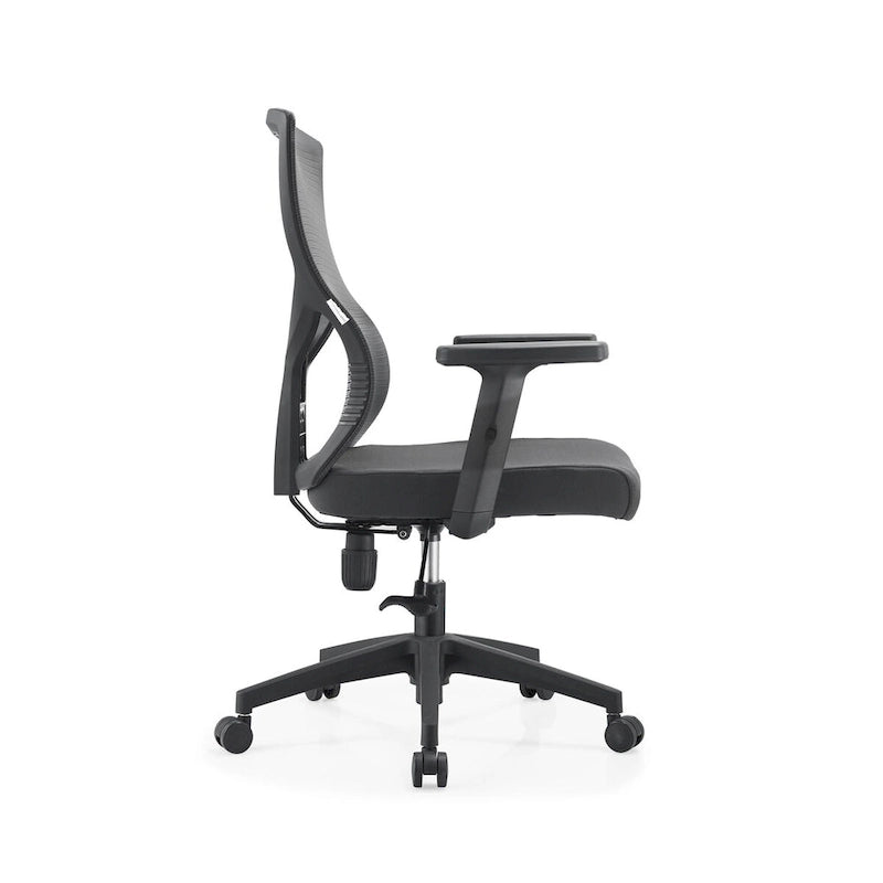 Mid-Back Ergonomic Mesh Office Chair with Adjustable Height and Swivel