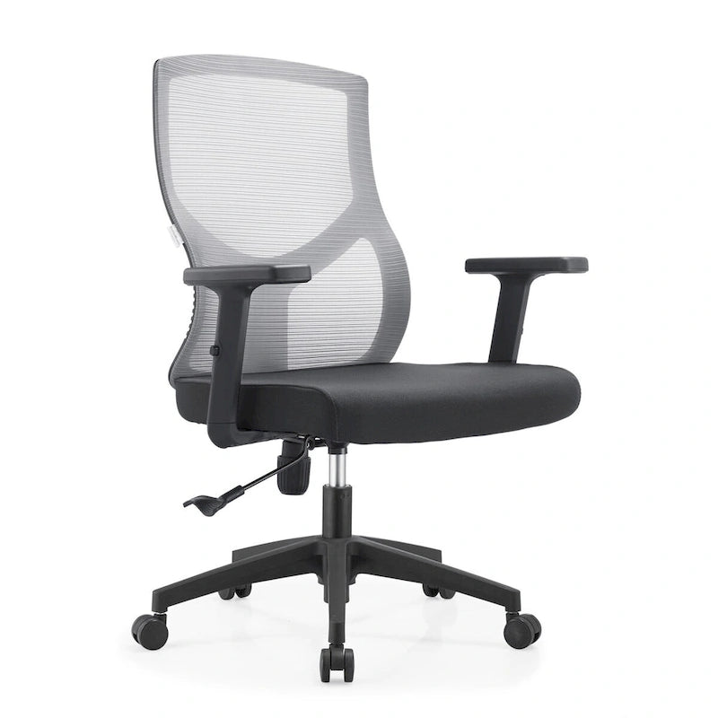 Mid-Back Ergonomic Mesh Office Chair with Adjustable Height and Swivel