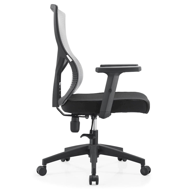 Mid-Back Ergonomic Mesh Office Chair with Adjustable Height and Swivel